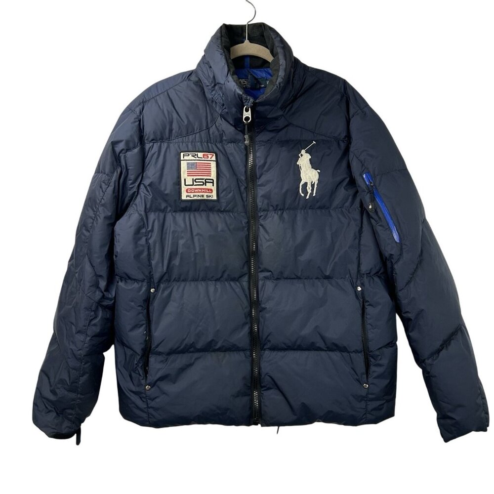 VTG Polo Ralph Lauren Alpine Ski PRL 67 Size Large Down Puffer Jacket Downhill